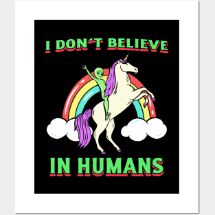 I Don't Believe In Humans Posters and Art